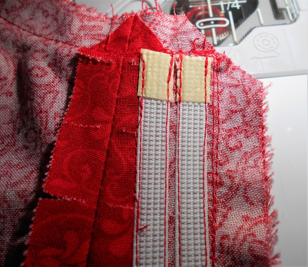 Rigilene boning for supporting the lacing area